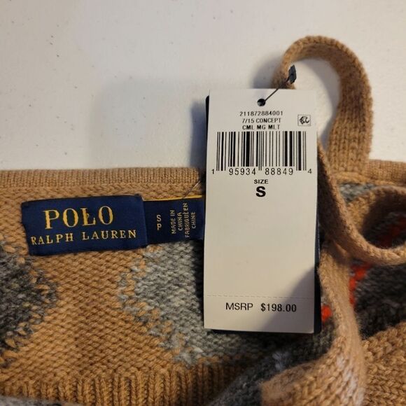 Polo Ralph Lauren Argyle Wool-Cashmere-Blend Bralette NWT - Picture 6 of 9